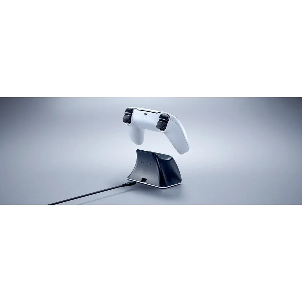 Razer White DualSense Wireless Controller Quick Charging Stand For PlayStation 5